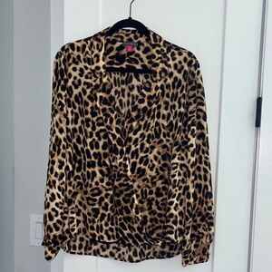 Vince Camuto Leopard Print Top